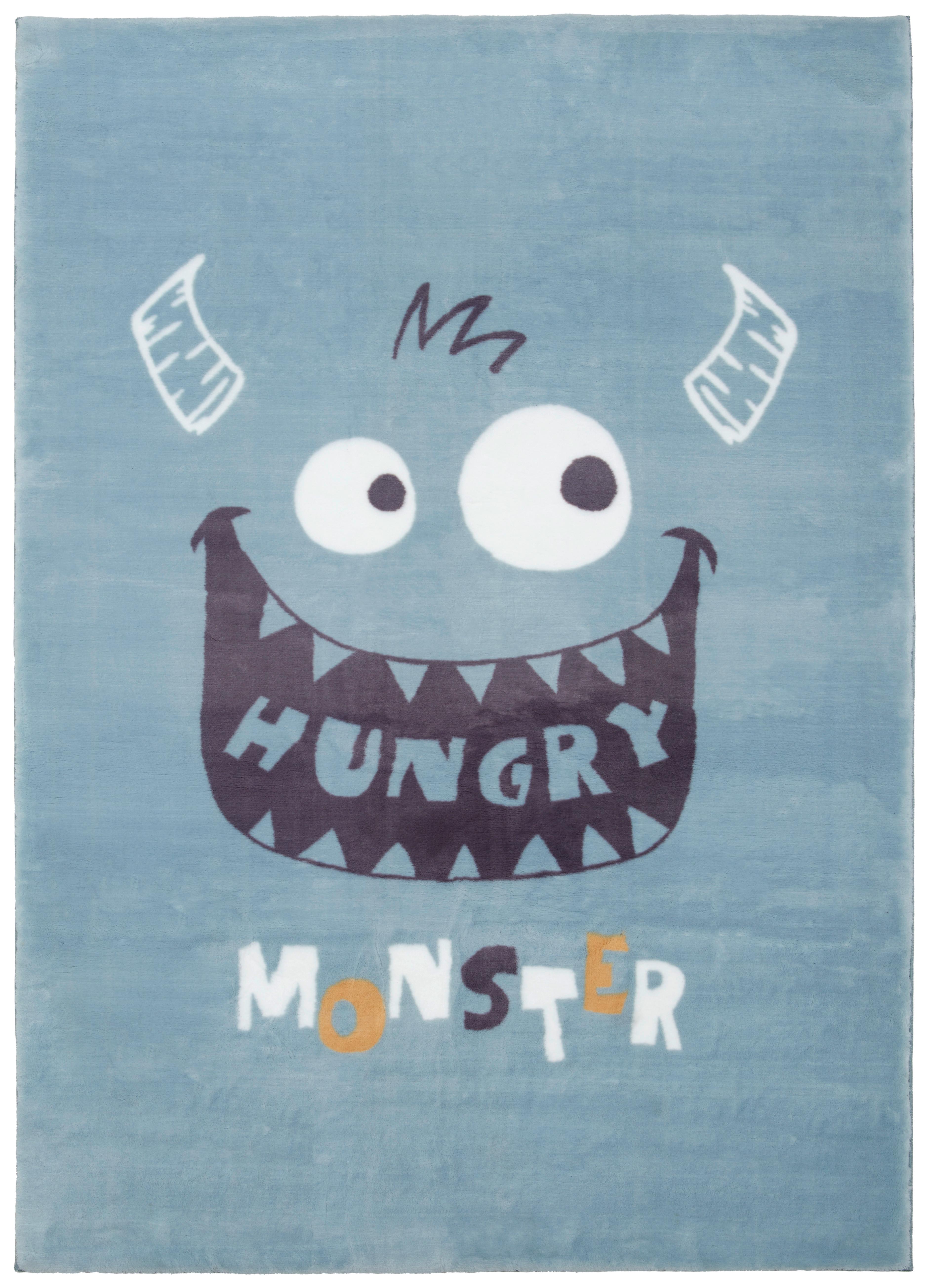 Detský Koberec Monster, 120/170cm - modrá, textil (120/170cm) - Modern Living