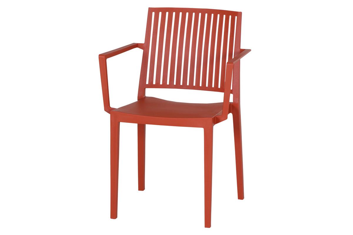 Stapelstuhl T20085 - Rot, Basics, Kunststoff (57/80/56cm) - Siena Garden