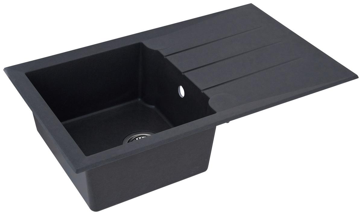 Spüle Respekta Spüle Alineo 81x50 - Dunkelgrau, Trend, Stein (81/21/50cm) - Respekta