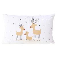 DEKORAČNÝ VANKÚŠ TIMBA - biela, textil (50/30cm) - Mömax