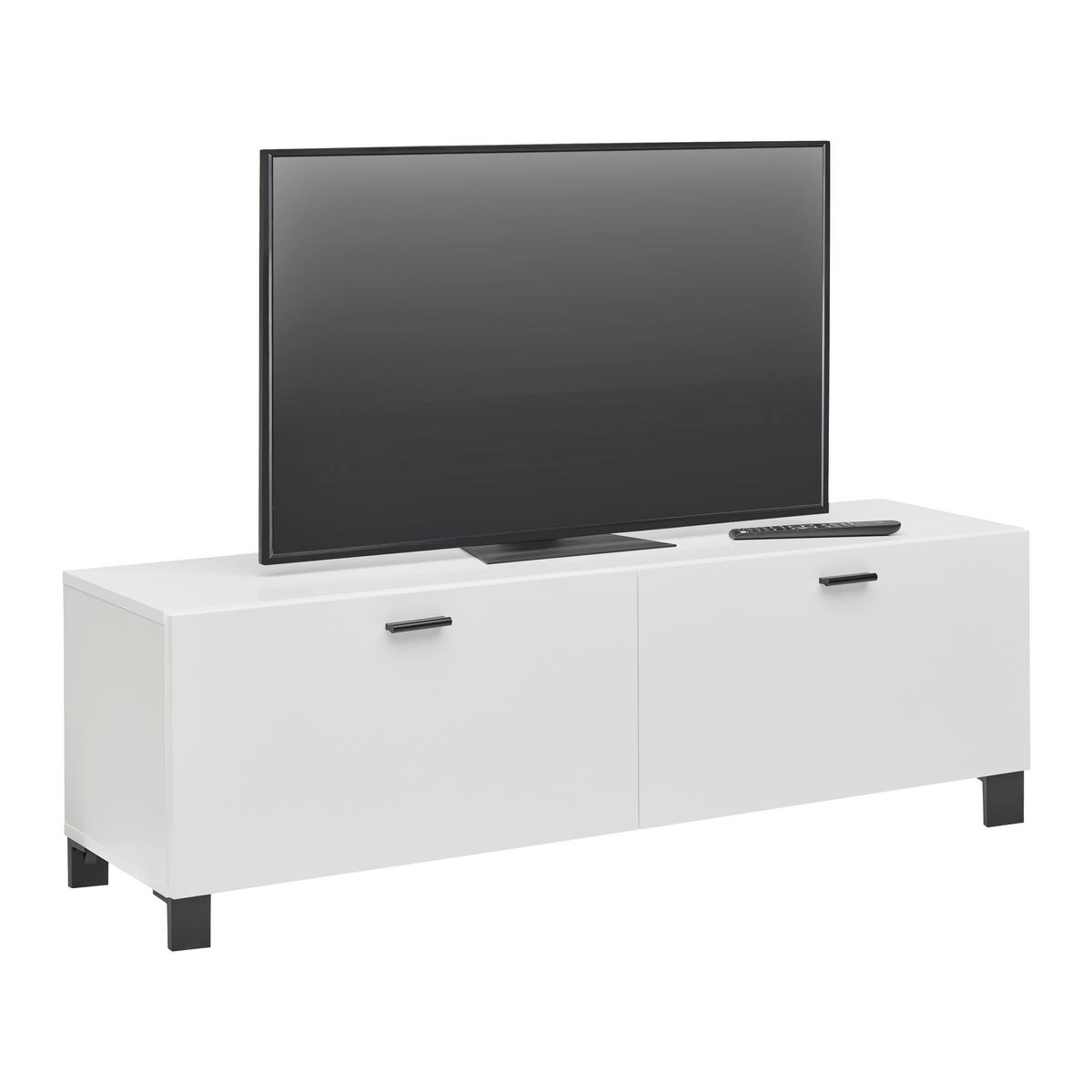 KOMODA POD TELEVIZI LUGO - černá, Moderní, kompozitní dřevo/plast (135/43,2/36cm) - Mömax