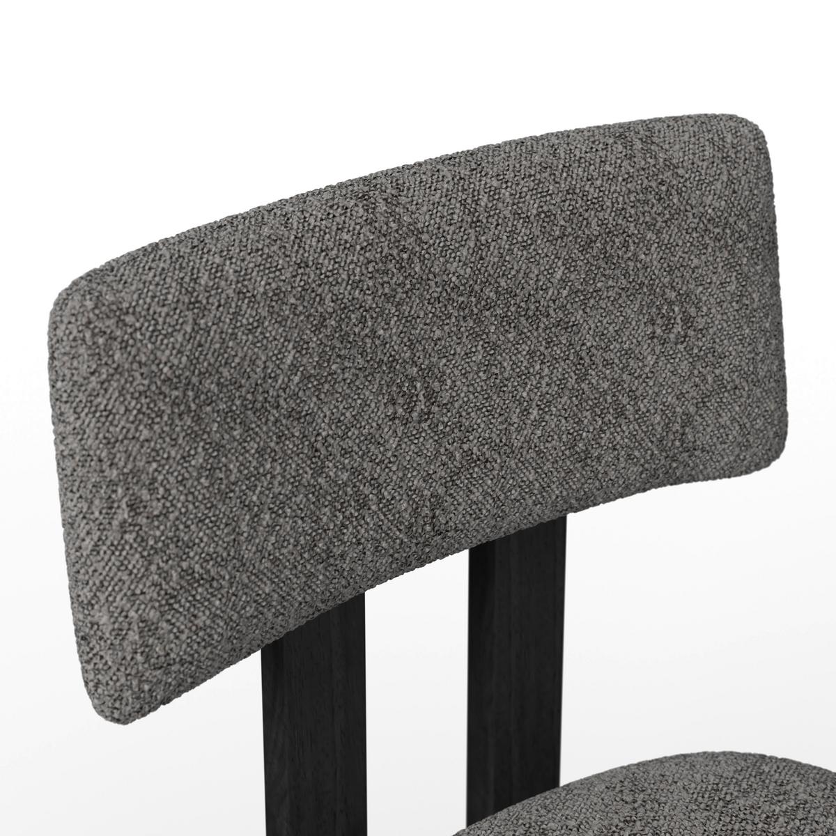 STOLIČKA JONNA - prírodná farba/svetlosivá, Modern, drevo/textil (51/82/53cm) - Bessagi Home