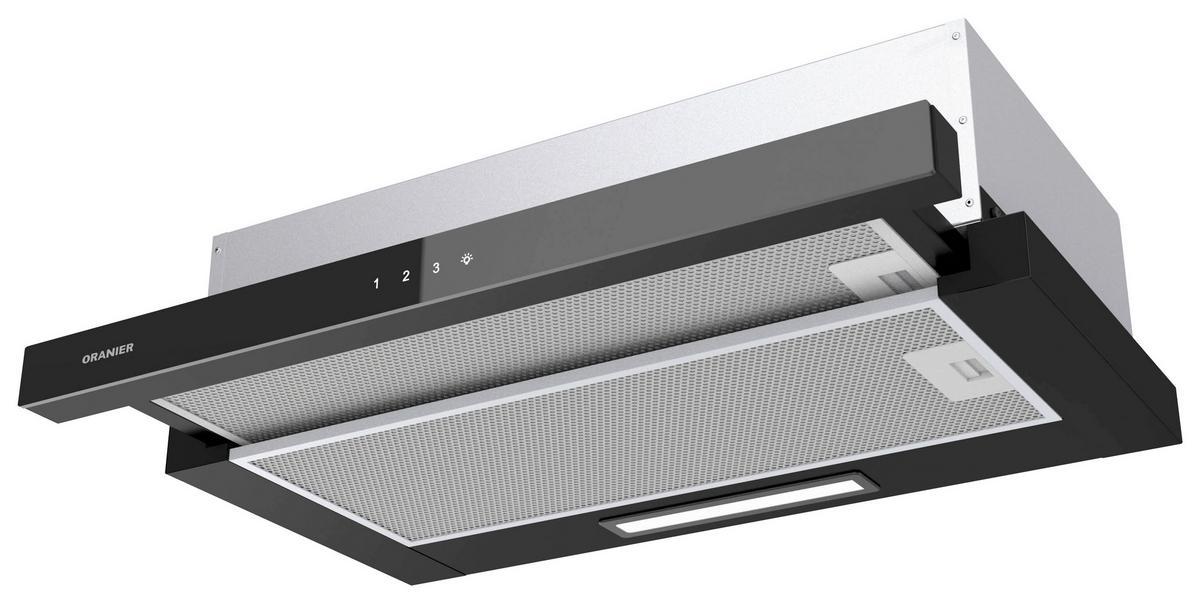 Dunstabzugshaube Fla 560 - Schwarz, Basics (60cm) - Oranier