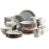 Kombiservice Lumaca Steingut 6 Personen Geschirr Set - Blau/Grau, Basics, Keramik (60/32/32cm) - Mäser
