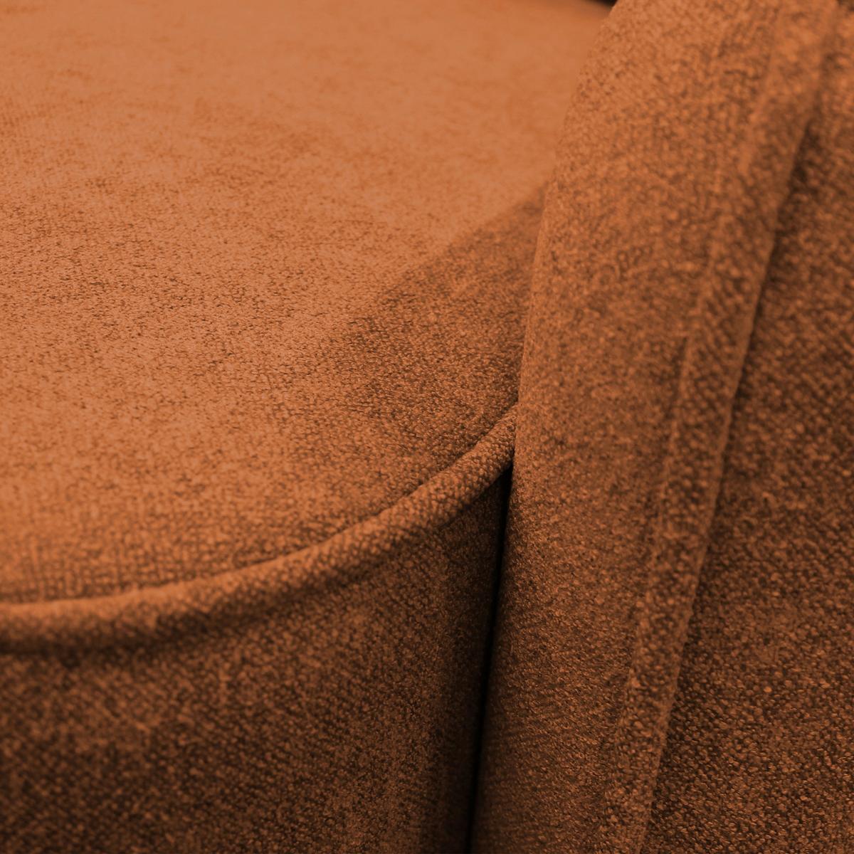 Ecksofa Fancy Rostfarben 209x143 Cm - Rostfarben/Schwarz, Design, Textil (209/143cm) - MID.YOU