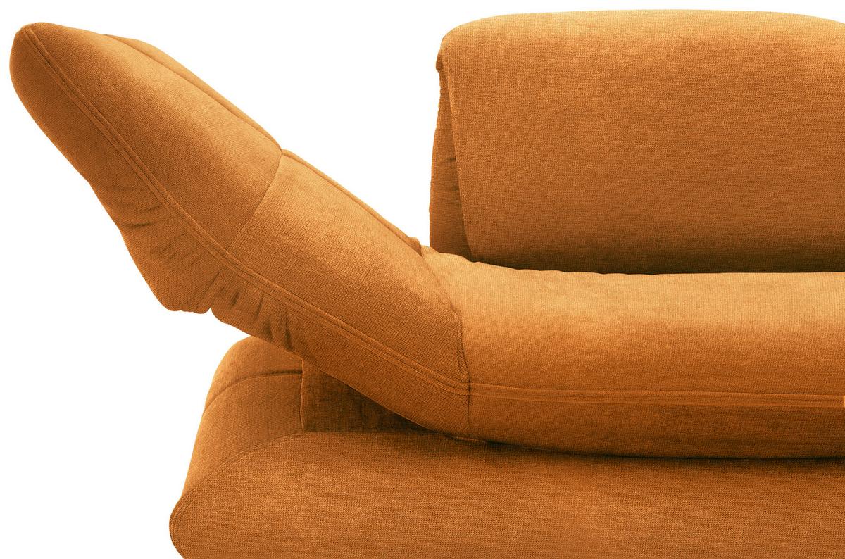 Sessel Looks Xiii - Schwarz/Orange, Design, Textil (139 (197)/83 (110)/98cm) - LOOKS by W.Joop