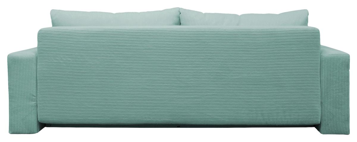 Schlafsofa Ralf Hellblau B: 232 cm - Silberfarben/Hellblau, Design, Textil (232/88/105cm) - MID.YOU