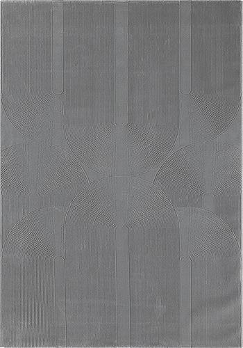 Webteppich Sign - Grau, KONVENTIONELL, Textil (80/150cm)