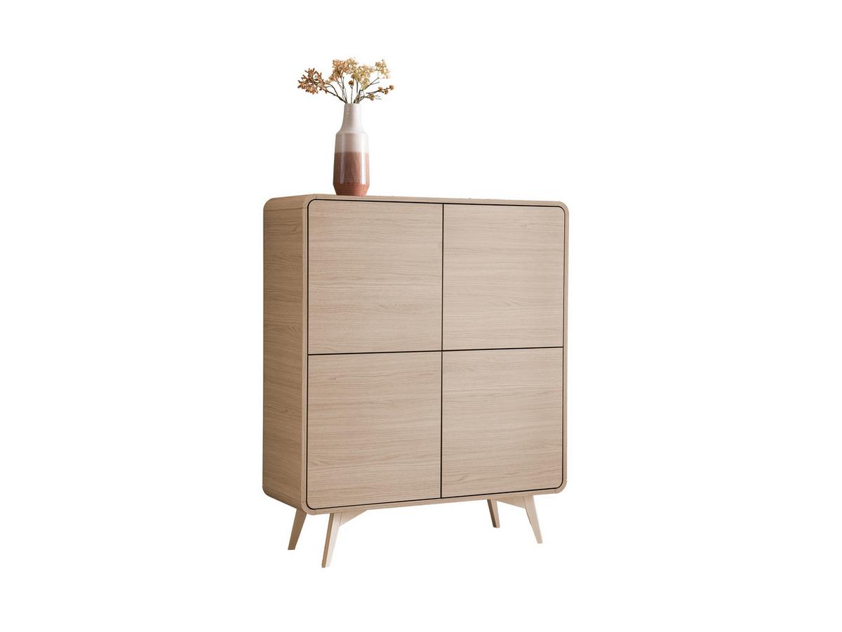 Highboard Torsby Eichefarben B: 108 Cm - Eichefarben, Design, Holzwerkstoff (108/130/39cm) - Livetastic