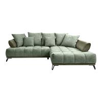 LARGO, pravá, zelená, potřeba šířky dveří 90 cm - černá/zelená, Moderní, kov/textil (262/184cm)