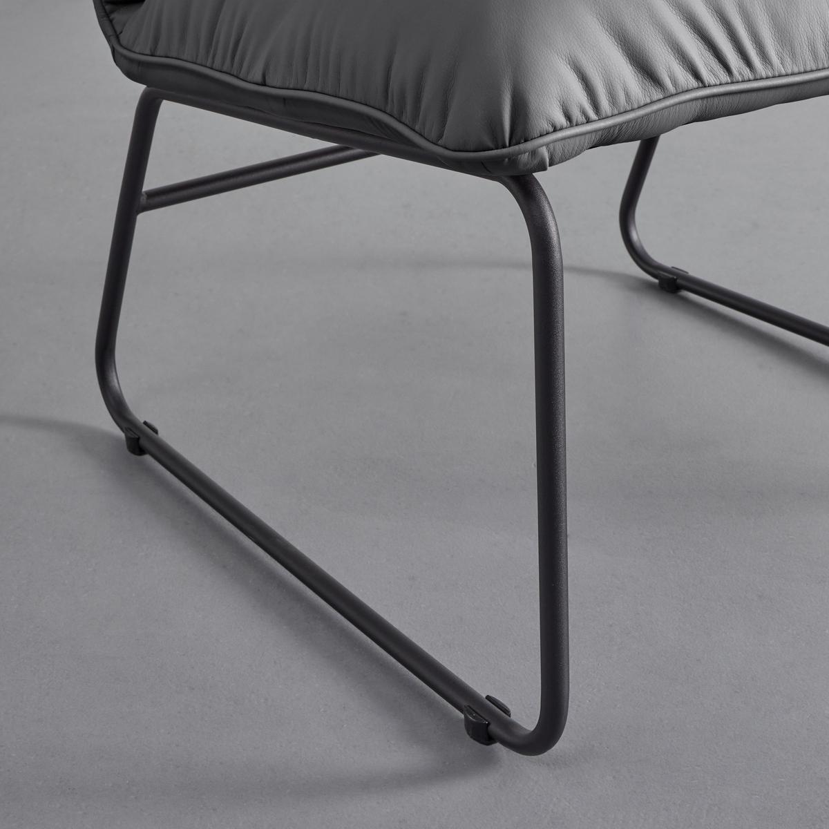 Křeslo Eleina - šedá - šedá/černá, Moderní, kov/textil (71/82/70cm) - Bessagi Home