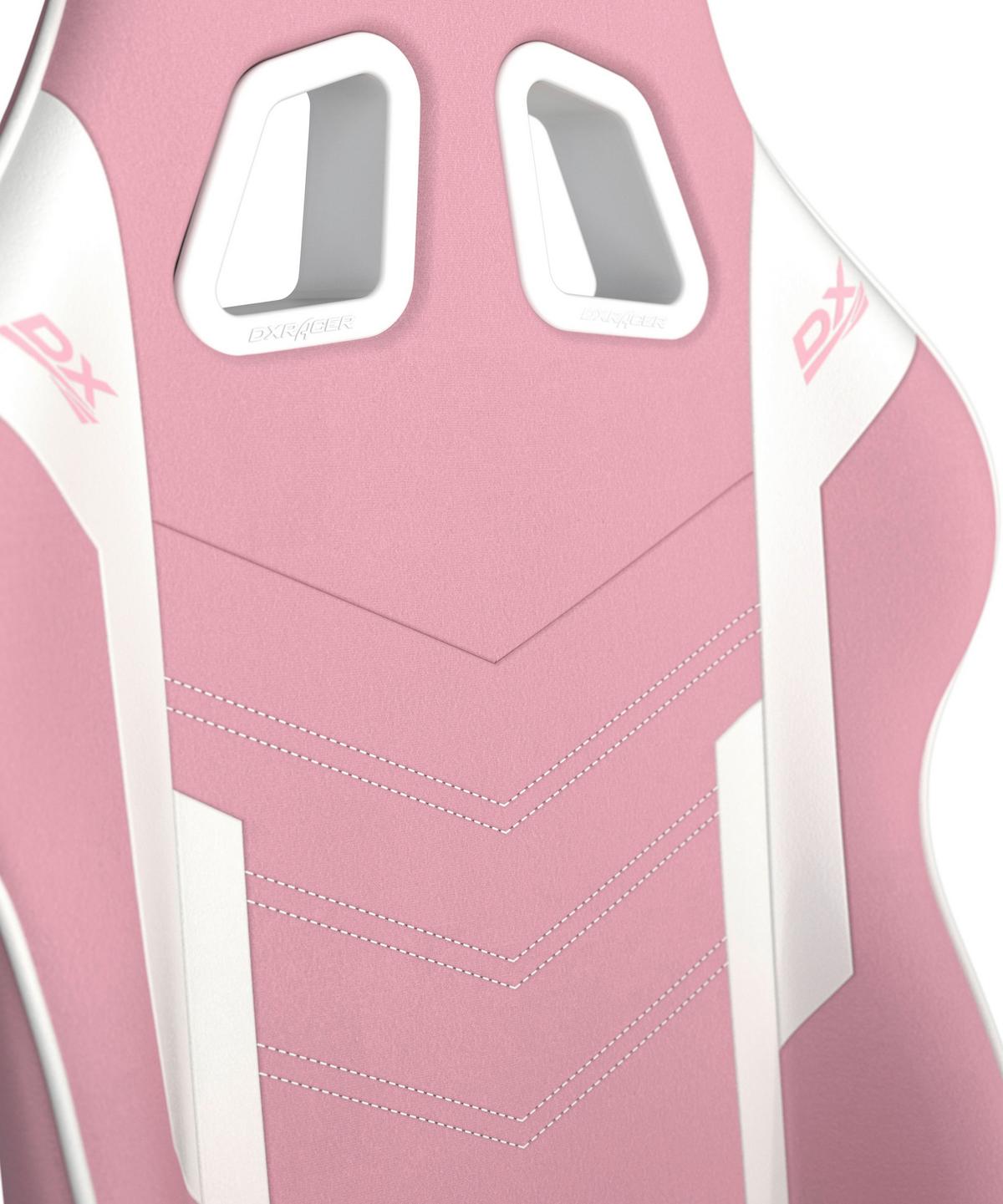 HERNÍ ŽIDLE PRINCE - bílá/pink, Moderní, textil/plast (67/126/67cm) - Dxracer