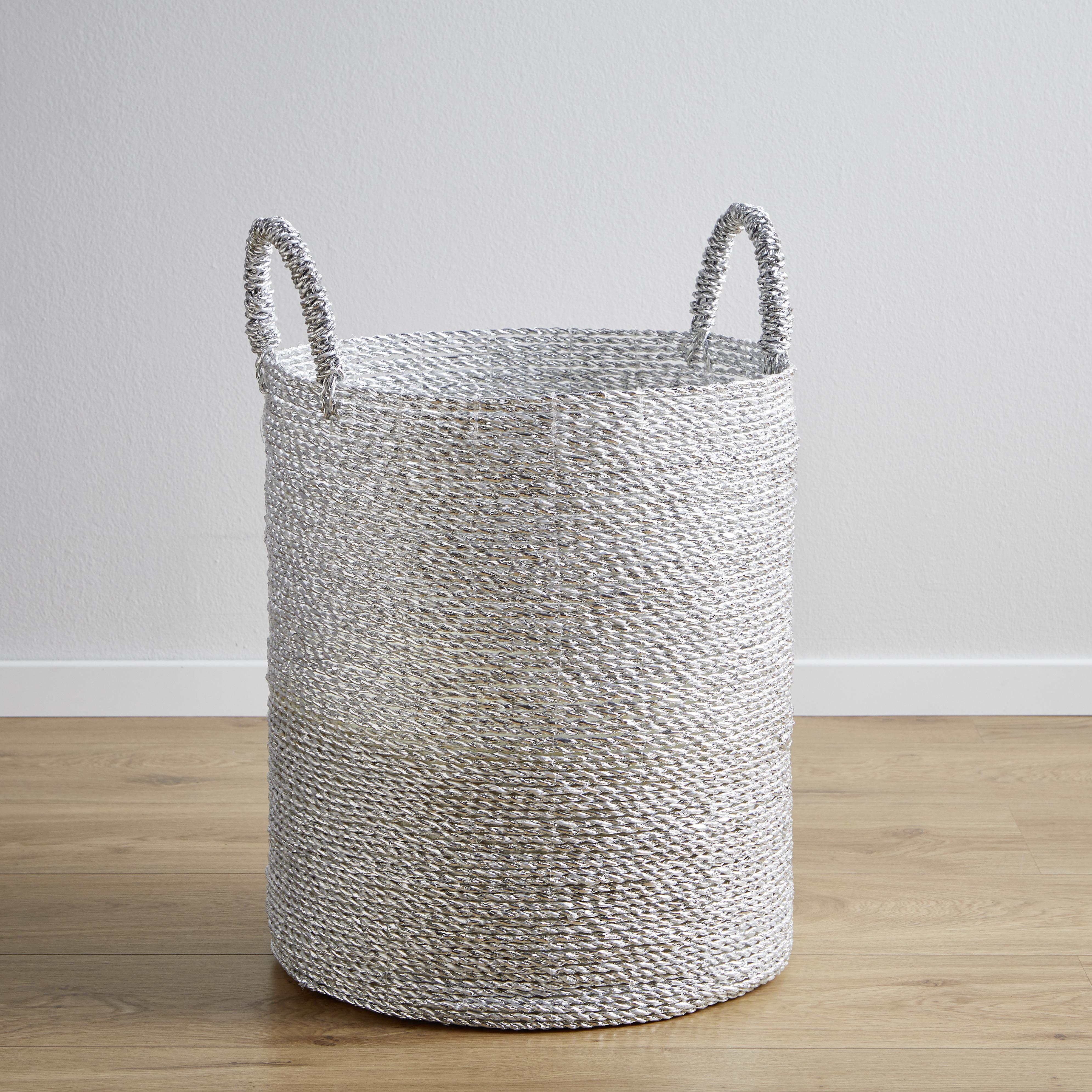 Koš Shannon Výška 44 Cm - šedá, Moderní, plast (36/44cm) - Bessagi Home