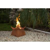 FEUERSCHALE SAM - Cognac, MODERN, Metall (49/49/38.5cm)