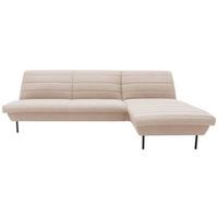 Ecksofa Looks Ix Cremefarben Webstoff - Creme/Schwarz, Design, Textil (274/168cm) - LOOKS by W.Joop