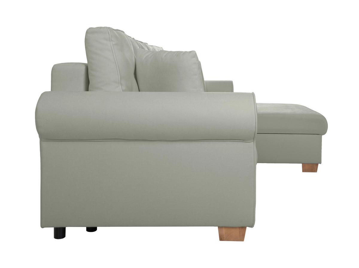 Ecksofa Arles, Grau 90 S: 266x161 Cm - Buchefarben/Grau, Design, Textil (266/161cm) - MID.YOU