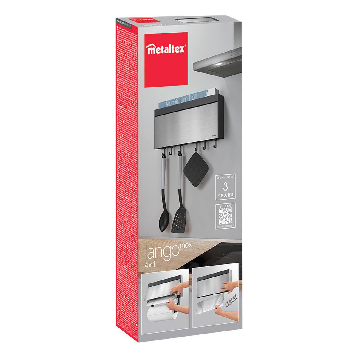 Küchenrollenhalter Mona - Schwarz, Basics, Kunststoff/Metall (38/6/17cm) - Metaltex