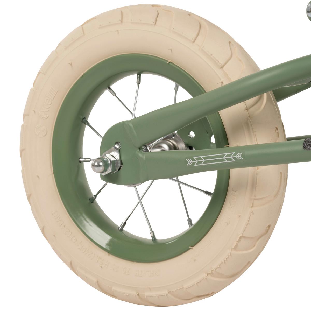 Kinderfahrrad Vintage Balance Bike, Salbeigrün, 10 Zoll - Salbeigrün, Basics, Metall (46,5/54/75cm)