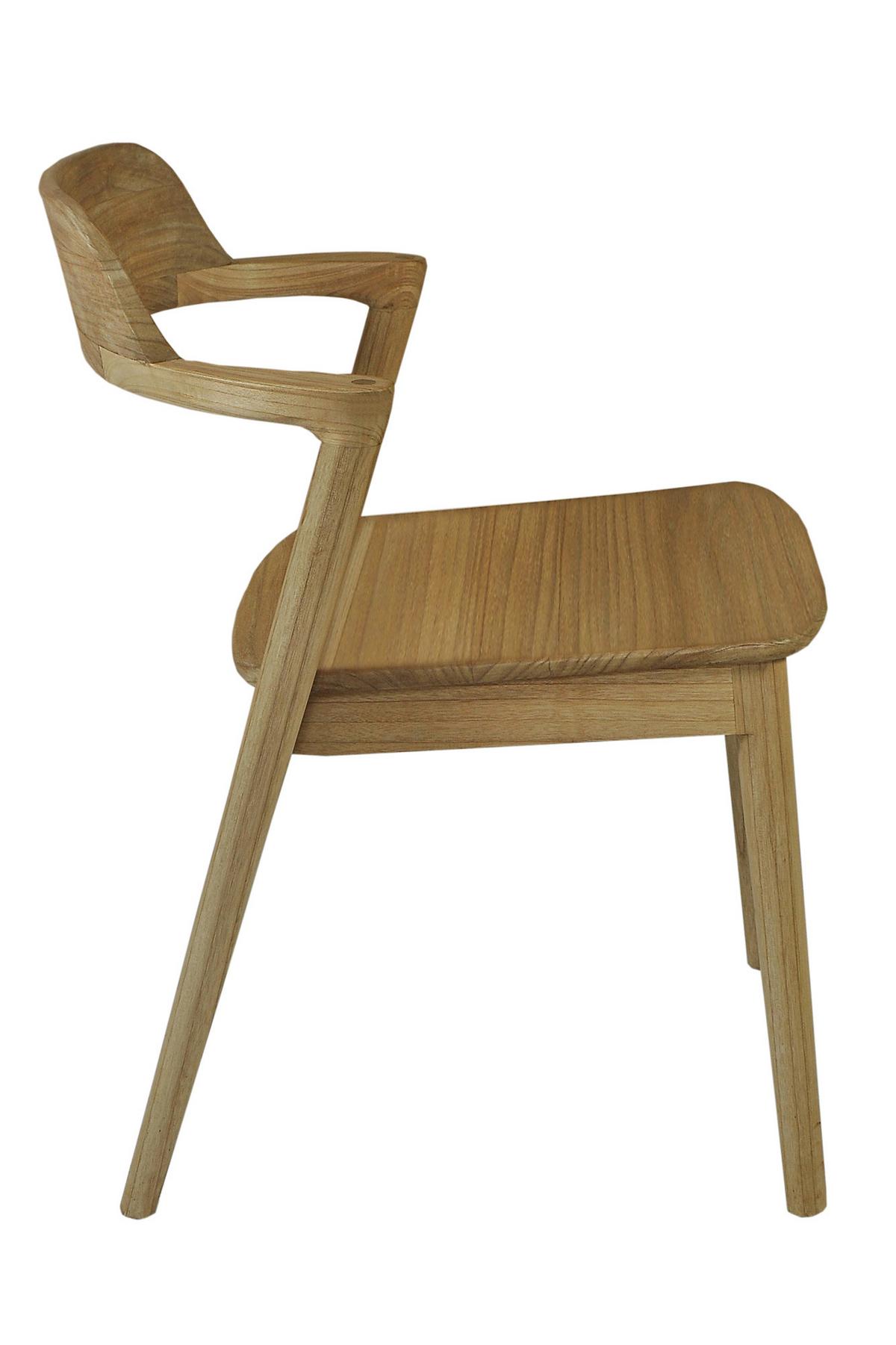 Stuhl Scandi Holz Naturfarben, B: 60 Cm - Naturfarben, ROMANTIK / LANDHAUS, Holz (60/78/50cm)