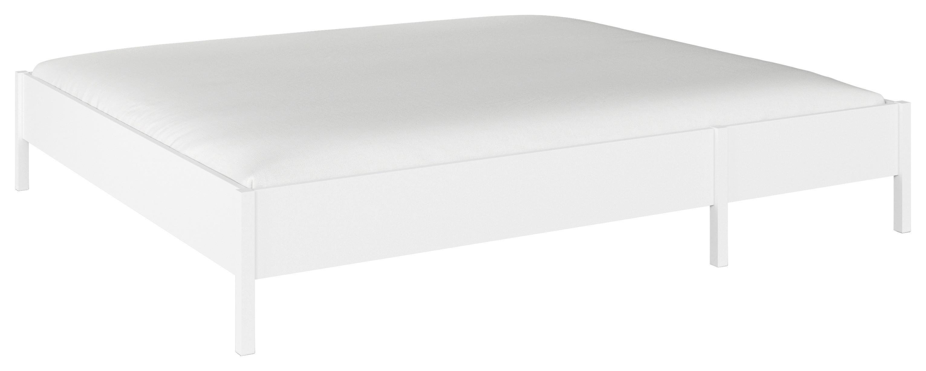 Bett Mare Weiß Lf: 240x200 Cm - Weiß, MODERN, Holzwerkstoff (240/200cm) - Rauch Möbel