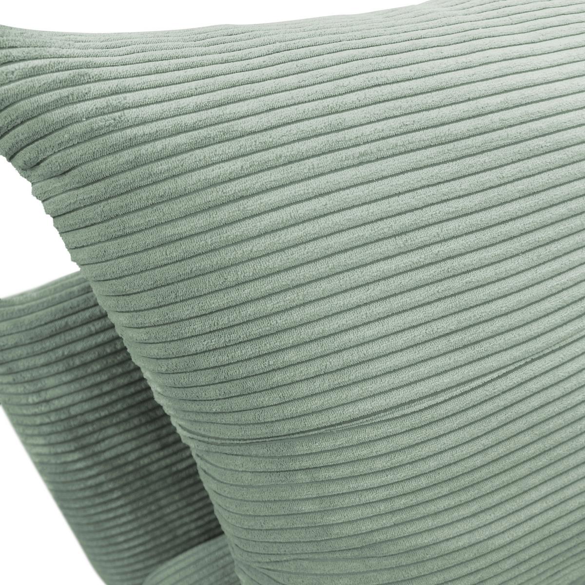 Schlafsofa mit Bettkasten Yellow B: 154cm Cord Grün - Schwarz/Grün, Design, Textil (154/93/85cm) - MID.YOU