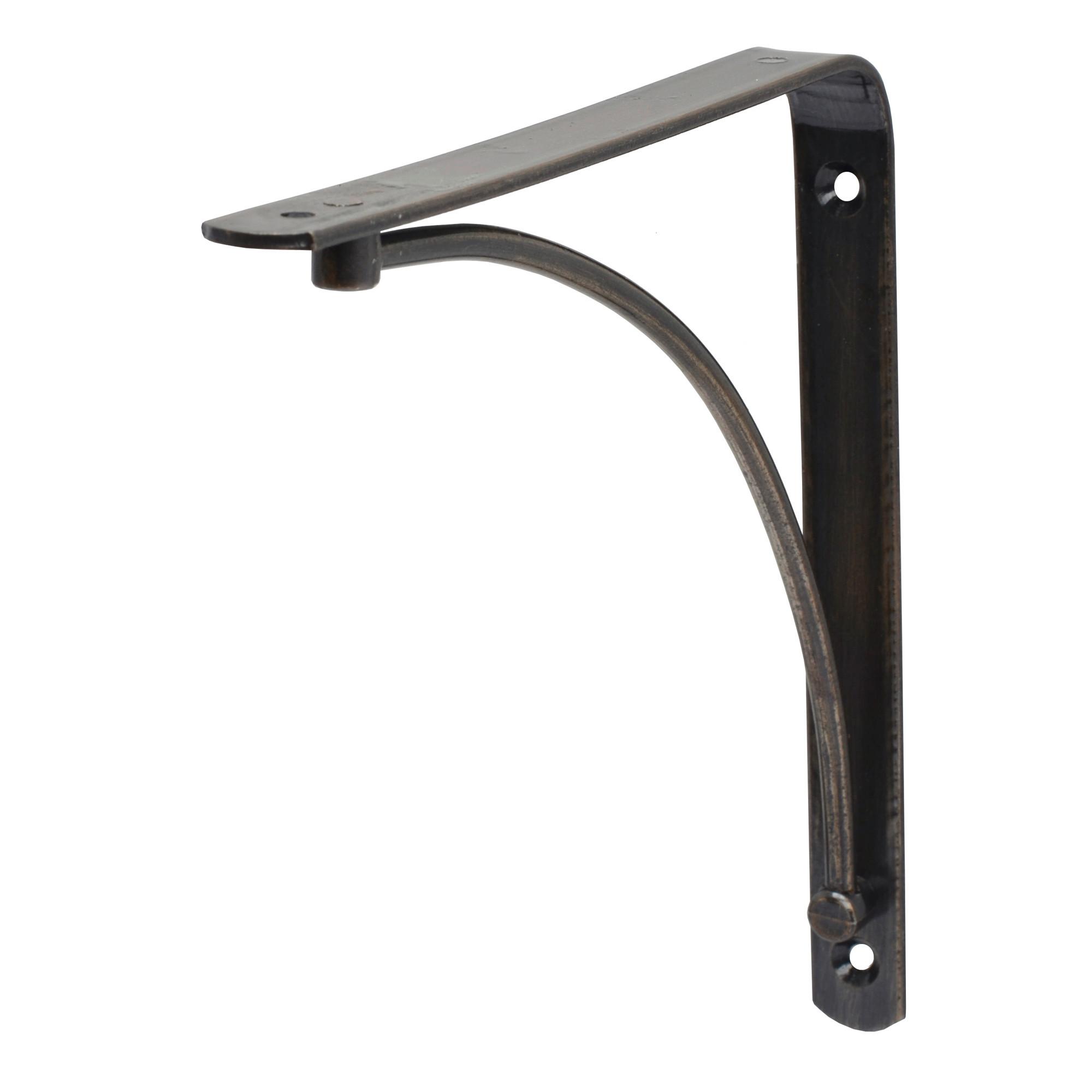 NÁSTENNÝ DRŽIAK BRACKET -SB- - čierna, Modern, kov (20/20/2cm) - Mömax