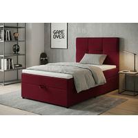 Boxbett Paros 100 100x200 Rot - Rot/Schwarz, MODERN, Holzwerkstoff/Textil (100/200cm) - MID.YOU