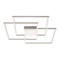 LED-Deckenleuchte Asmin L: 75 cm dimmbar mit Schalter - Silberfarben, Design, Kunststoff/Metall (75/75/6cm)