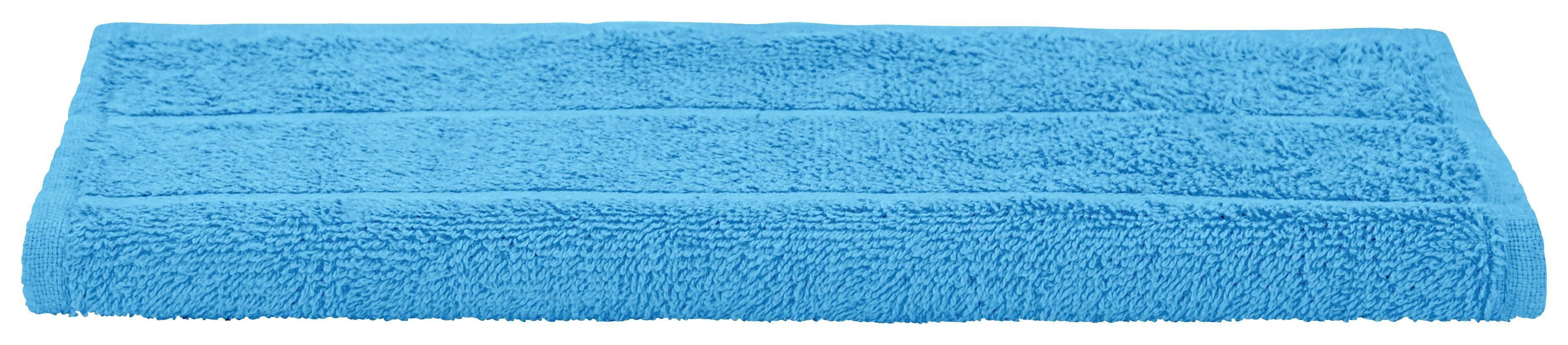 Gästehandtuch Liliane ca. 30/50cm Azurblau - Blau, KONVENTIONELL, Textil (30/50cm) - Ondega