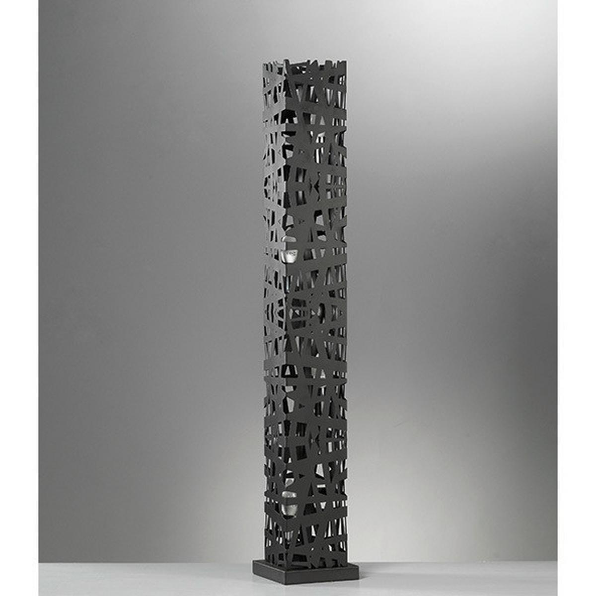 Stehleuchte 4919/Ptpn - Brombeere/Schwarz, Design, Metall (22/103cm)