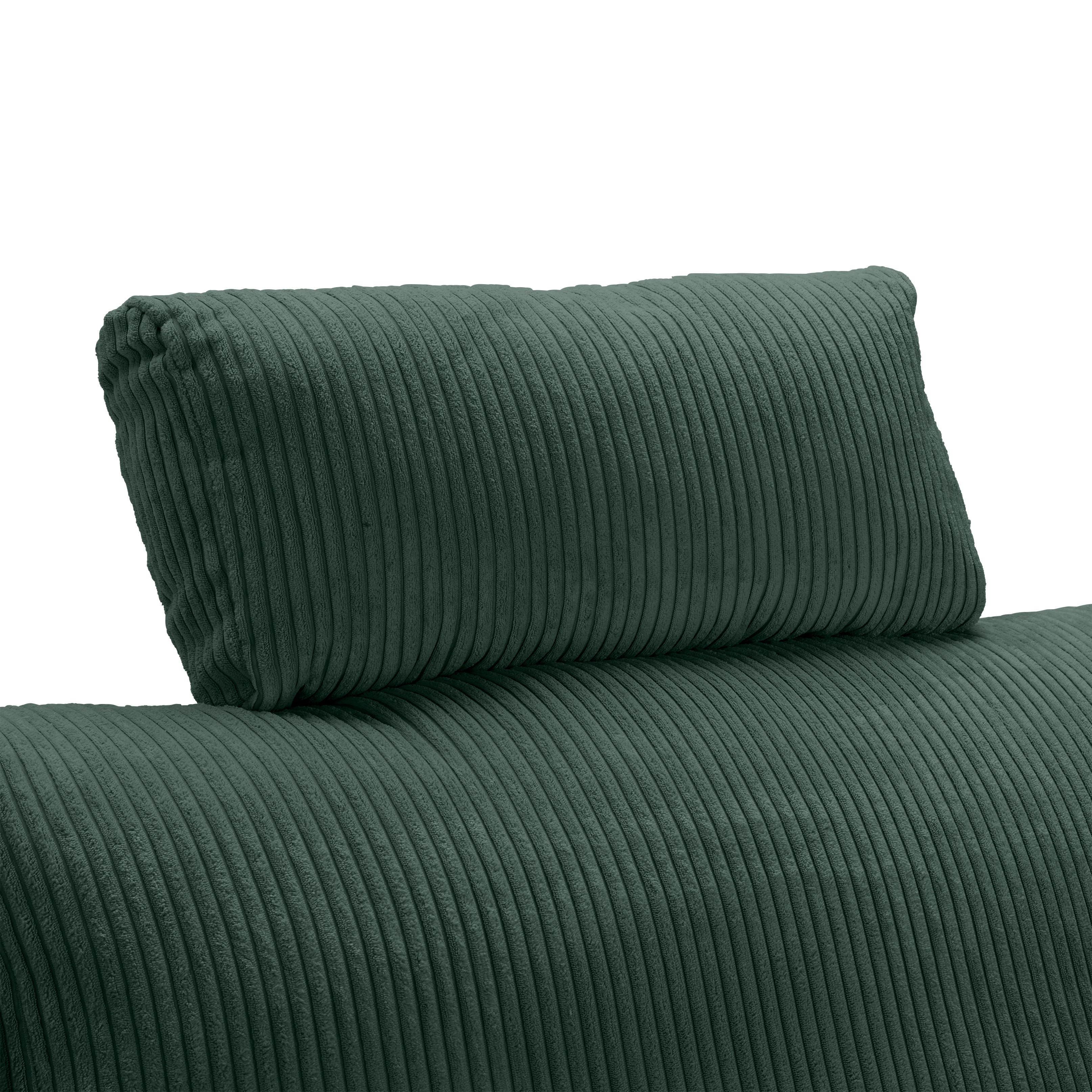 Opierka hlavy LILLE, zelený menčester - zelená, Modern, textil (58/23/10cm) - Based