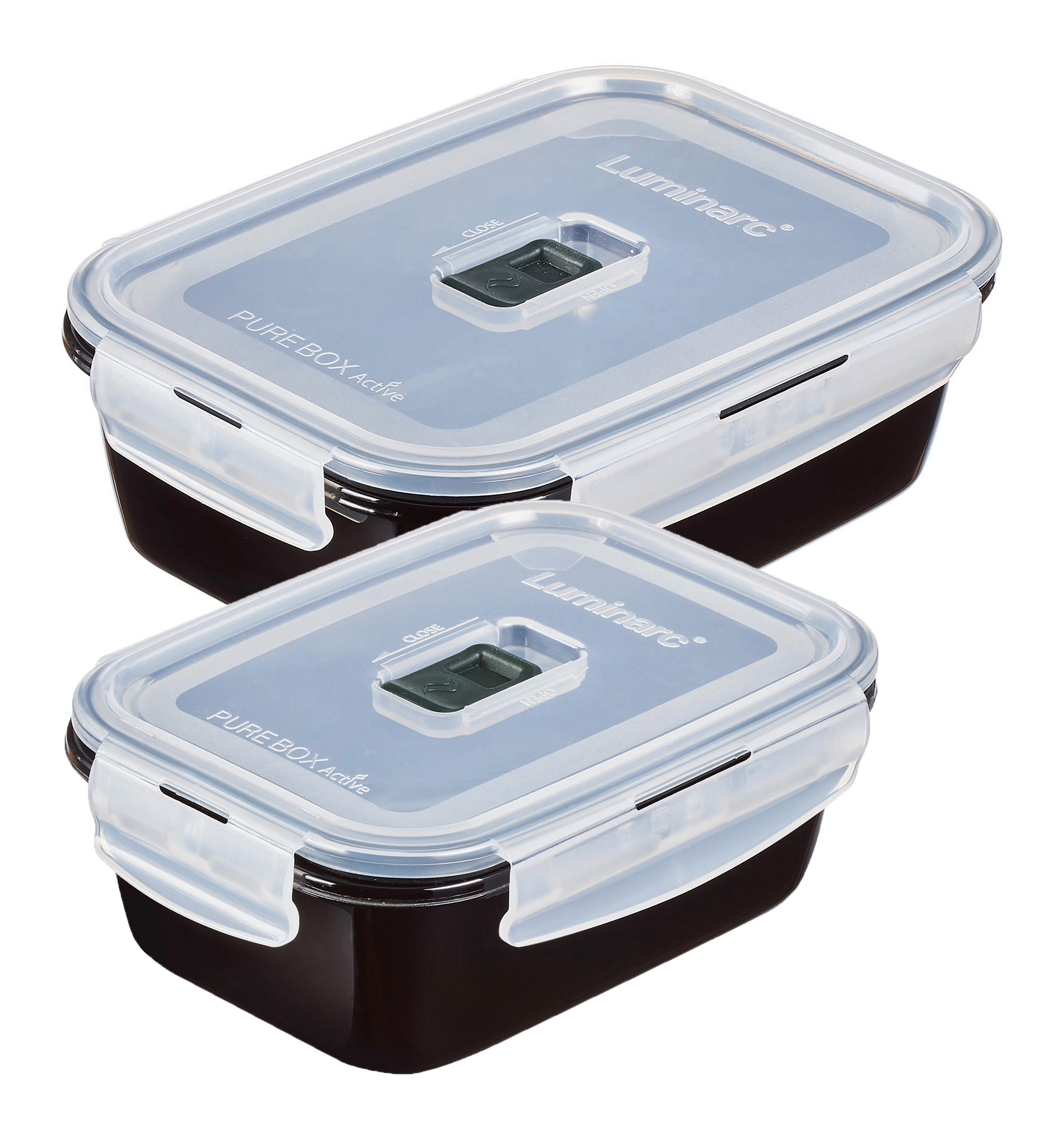 Vorratsdosenset 33083 - Klar/Schwarz, Basics, Glas - Creatable