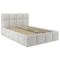 Polsterbett Cloudy Creme, Lf: 140x200 Cm - Creme, Trend, Holz/Holzwerkstoff (140/200cm) - Luca Bessoni