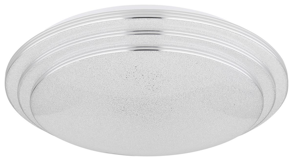 LED-Deckenleuchte Aley Ø 40 cm + Farbwechsler, Fernbedienung - Opal/Weiß, Basics, Kunststoff/Metall (40/9,5cm) - Globo