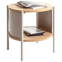 Príručný stolík Memphis, š: 40 cm - kašmírová/farba duba, Trend, kov/kompozitné drevo (40/44cm)