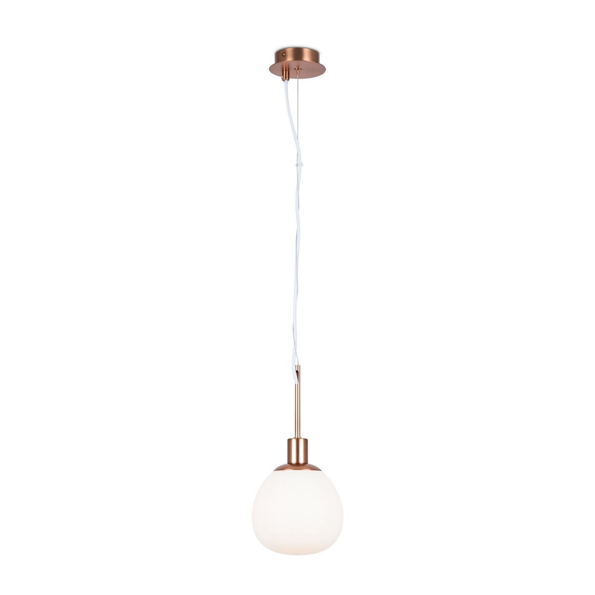 Pendelleuchte Erich - Messingfarben/Weiß, Trend, Glas/Metall (15/30,5cm) - MAYTONI