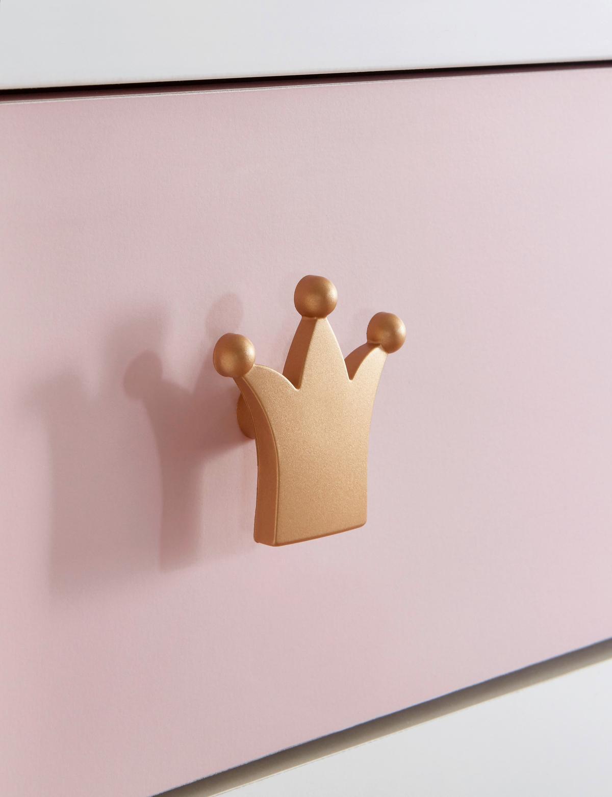 Nyílóajtós Szekrény Cindy 2 139/199 Cm - rózsaszín/fehér, faalapú anyag (139/199/58cm)