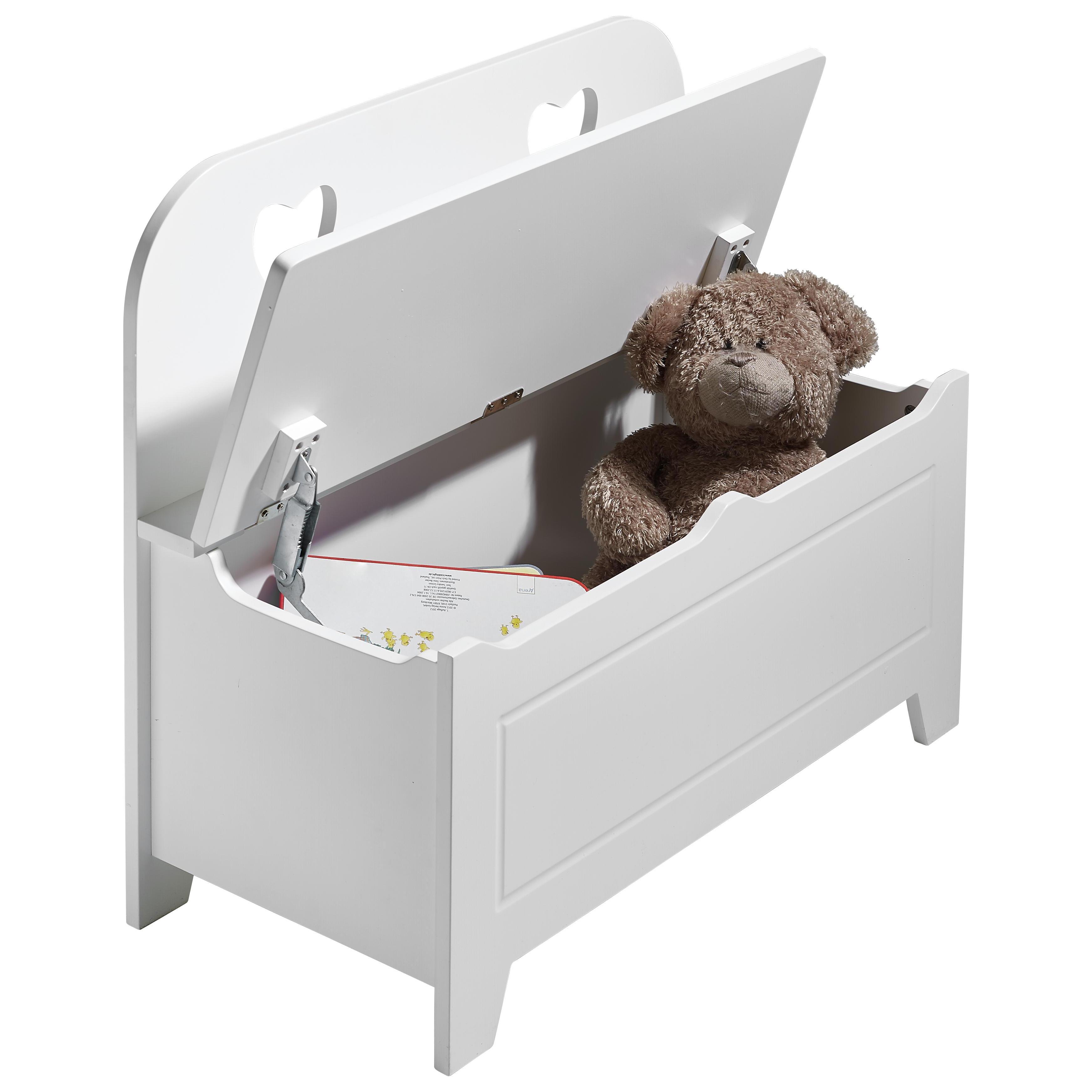 Weiße Kindersitzbank mit Stauraum kaufen