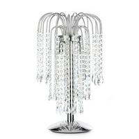 Kristall-tischleuchte 4698/lg - Chromfarben, LIFESTYLE, Glas/Metall (25/50cm)