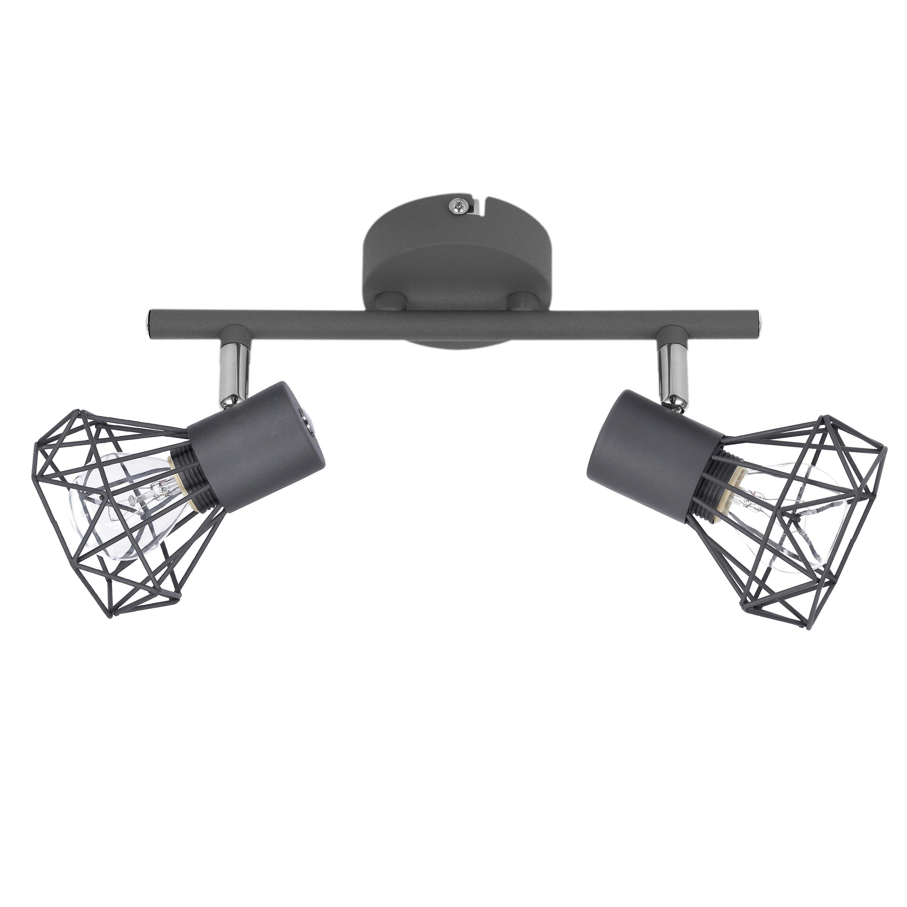 DECKENSTRAHLER 92-60976 VERVE - Grau, Design, Metall (9/34/18cm)