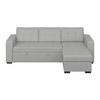 Ecksofa Turin Grau, 239x160cm - Grau, Trend, Holz/Textil (239/160cm)