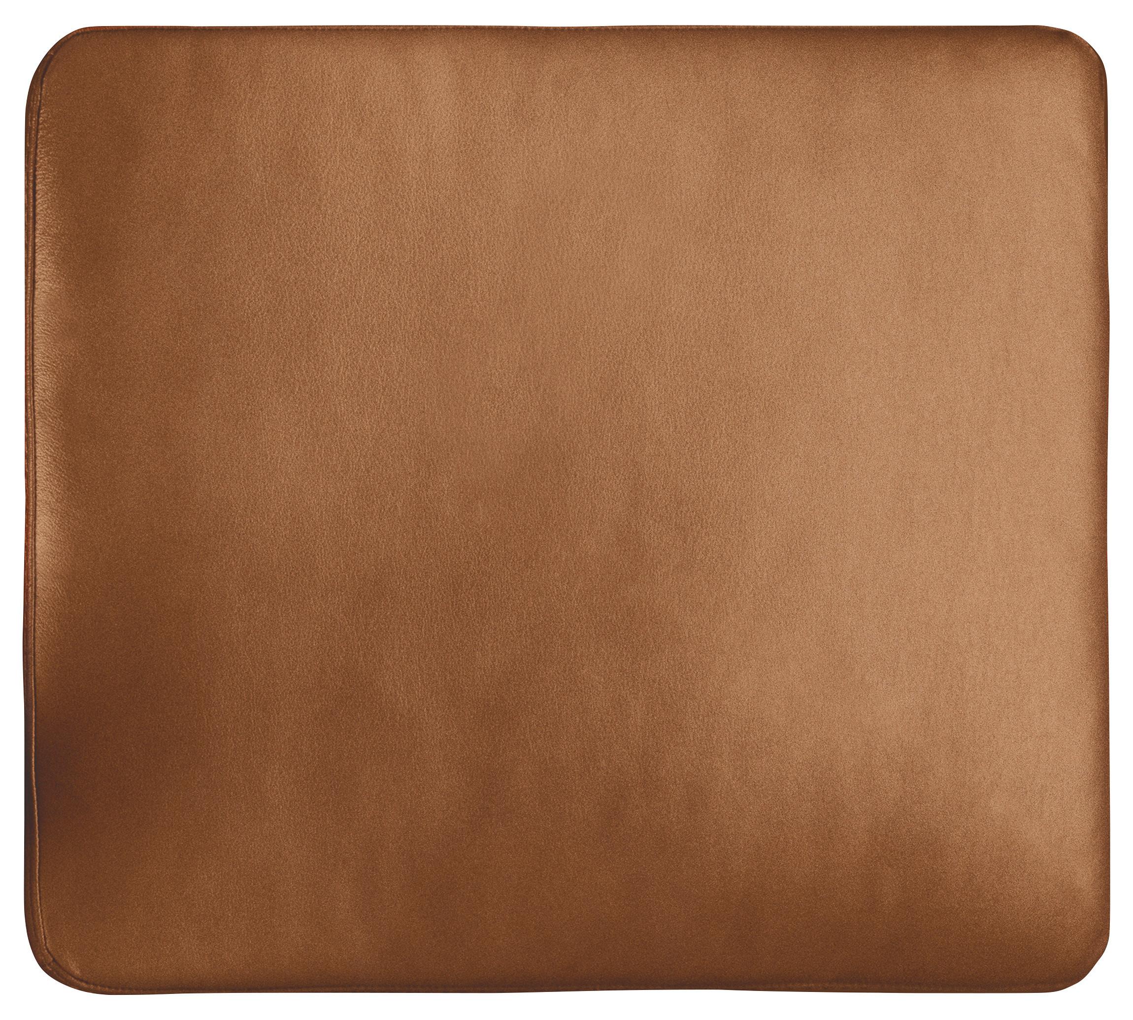Zierkissen Spring Echtleder Cognac, B: 52 cm - Cognac, Design, Leder (52/42/7cm) - Livetastic