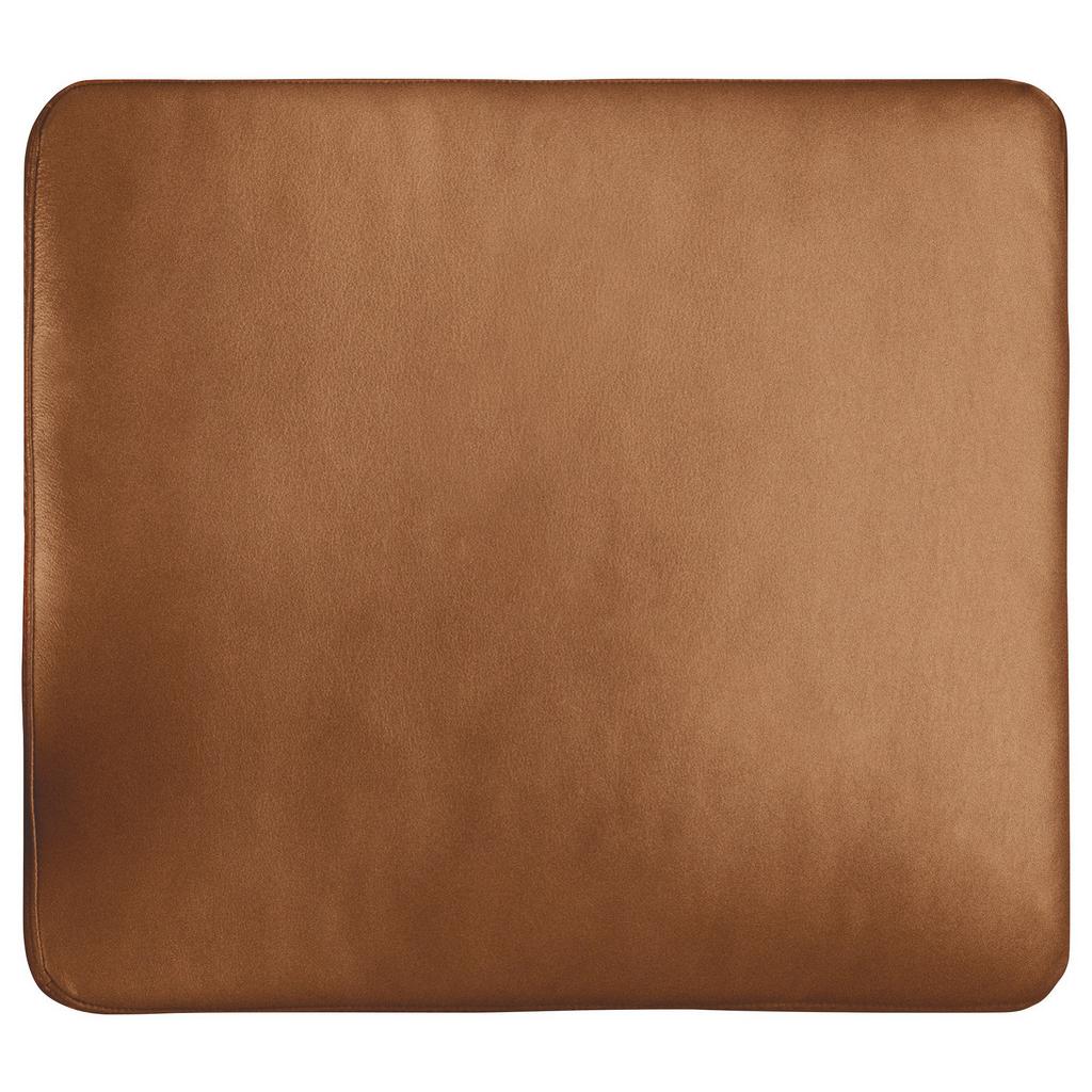 Zierkissen Spring Echtleder Cognac, B: 52 cm
