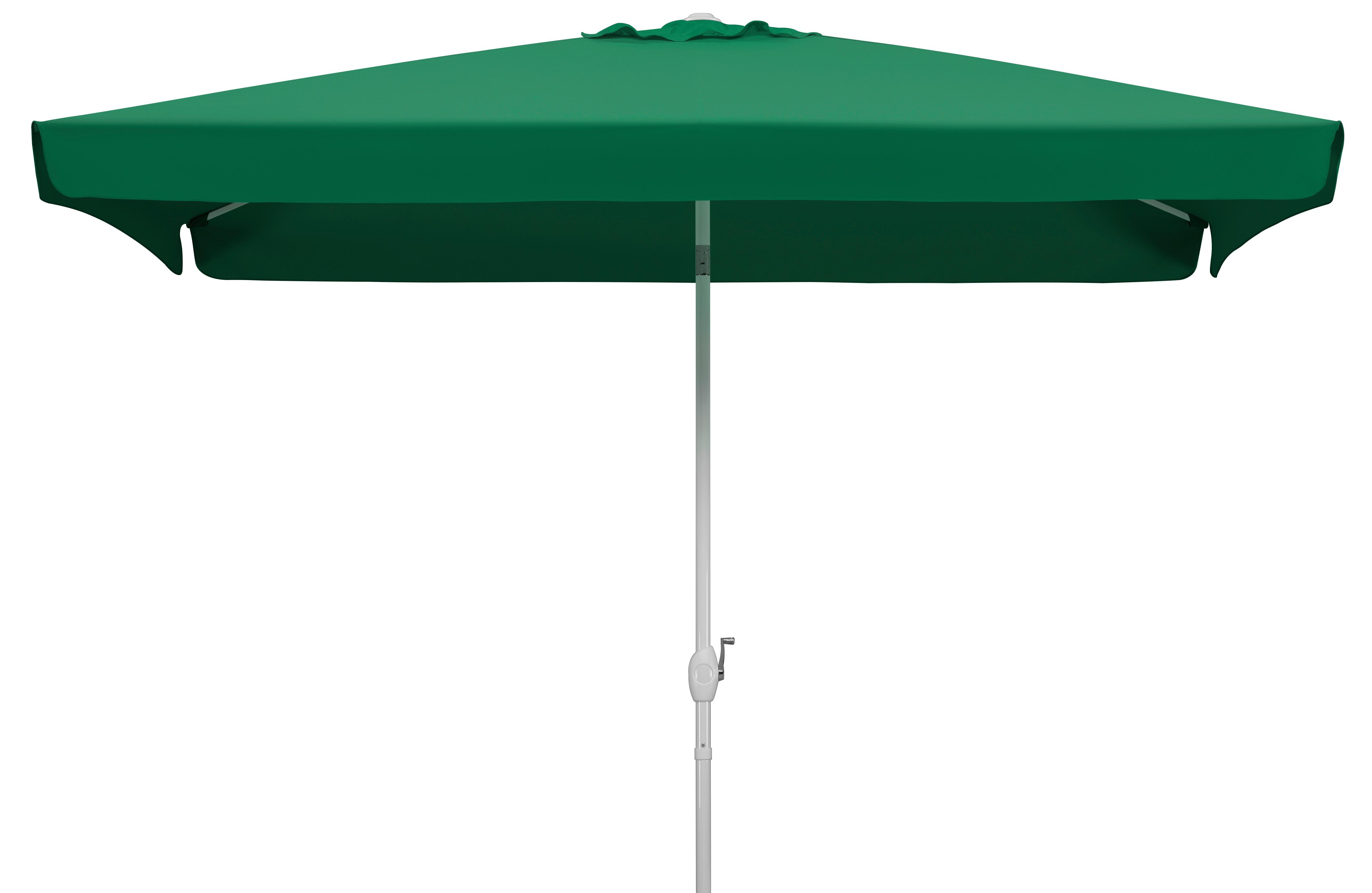 Sonnenschirm Oslo BxHxT: 200x250x300 cm Grün - Weiß/Grün, Basics, Textil/Metall (200/250/300cm) - Schneider