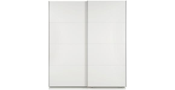 Schwebetürenschrank B: 182cm Ondega Weiß - KONVENTIONELL (182/210/61cm) - Ondega