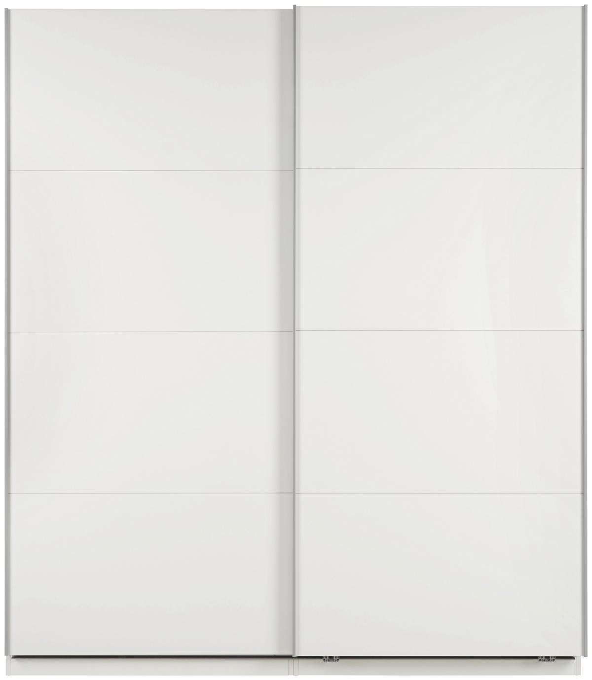 Schwebetürenschrank B: 182cm Ondega Weiß - Weiß, KONVENTIONELL, Holzwerkstoff (182/210/61cm) - Ondega