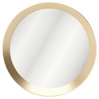 Wandspiegel Grace Rund Ø 80 cm Metallrahmen Goldfarben - Goldfarben, Design, Glas/Kunststoff (80/80/5cm) - Playboy