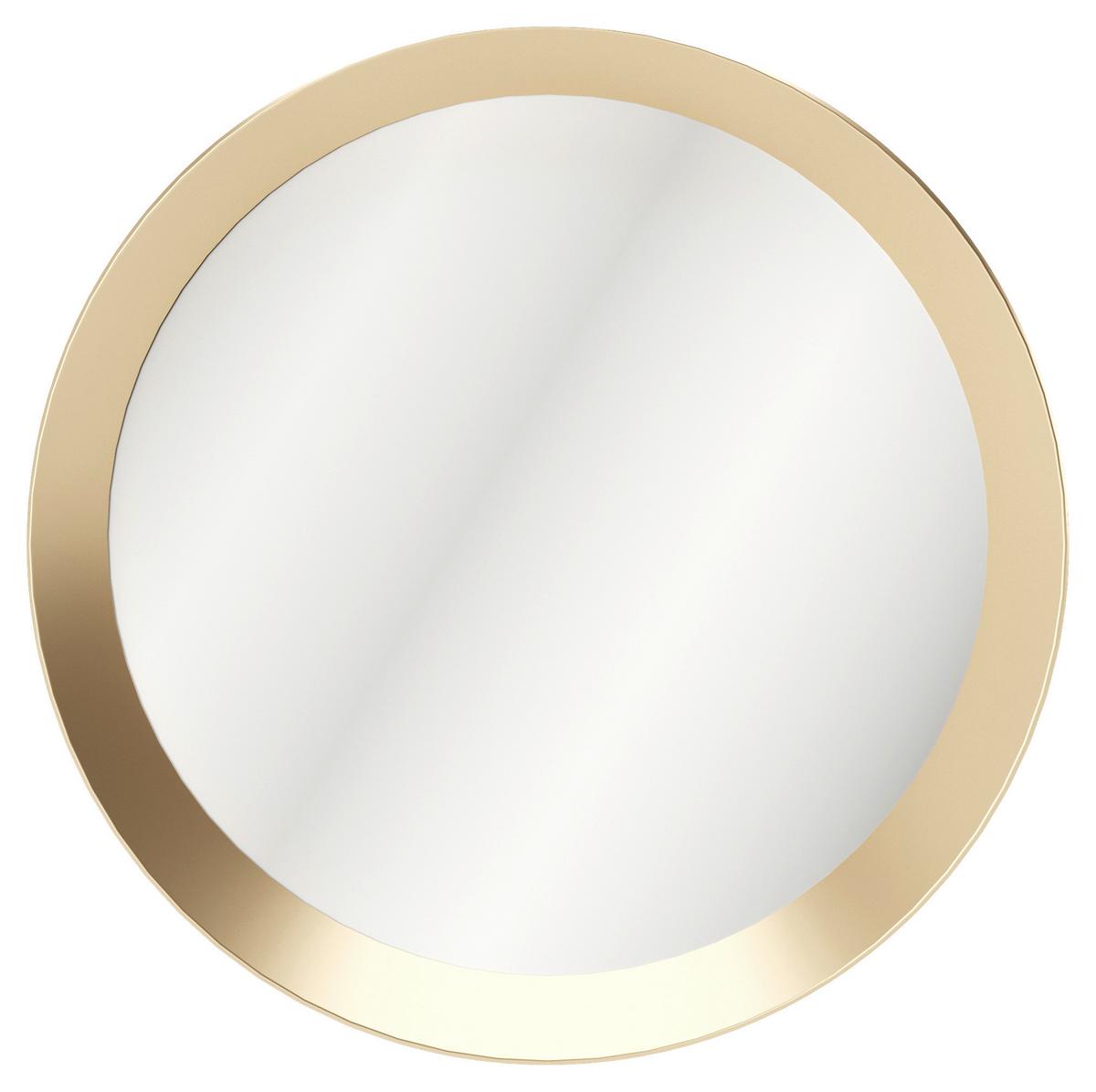 Wandspiegel Grace Rund Ø 80 cm Metallrahmen Goldfarben - Goldfarben, Design, Glas/Kunststoff (80/80/5cm) - Playboy