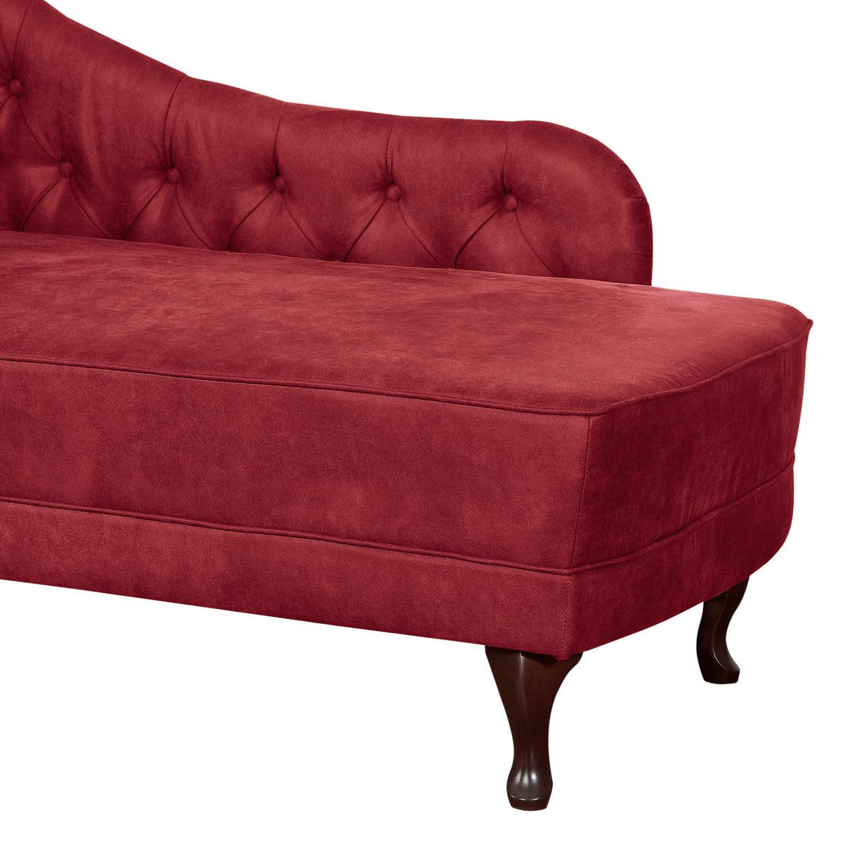 Récamiere Pako Rostfarben B: 185cm - Rostfarben/Braun, Design, Textil (185/93/75cm) - Livetastic