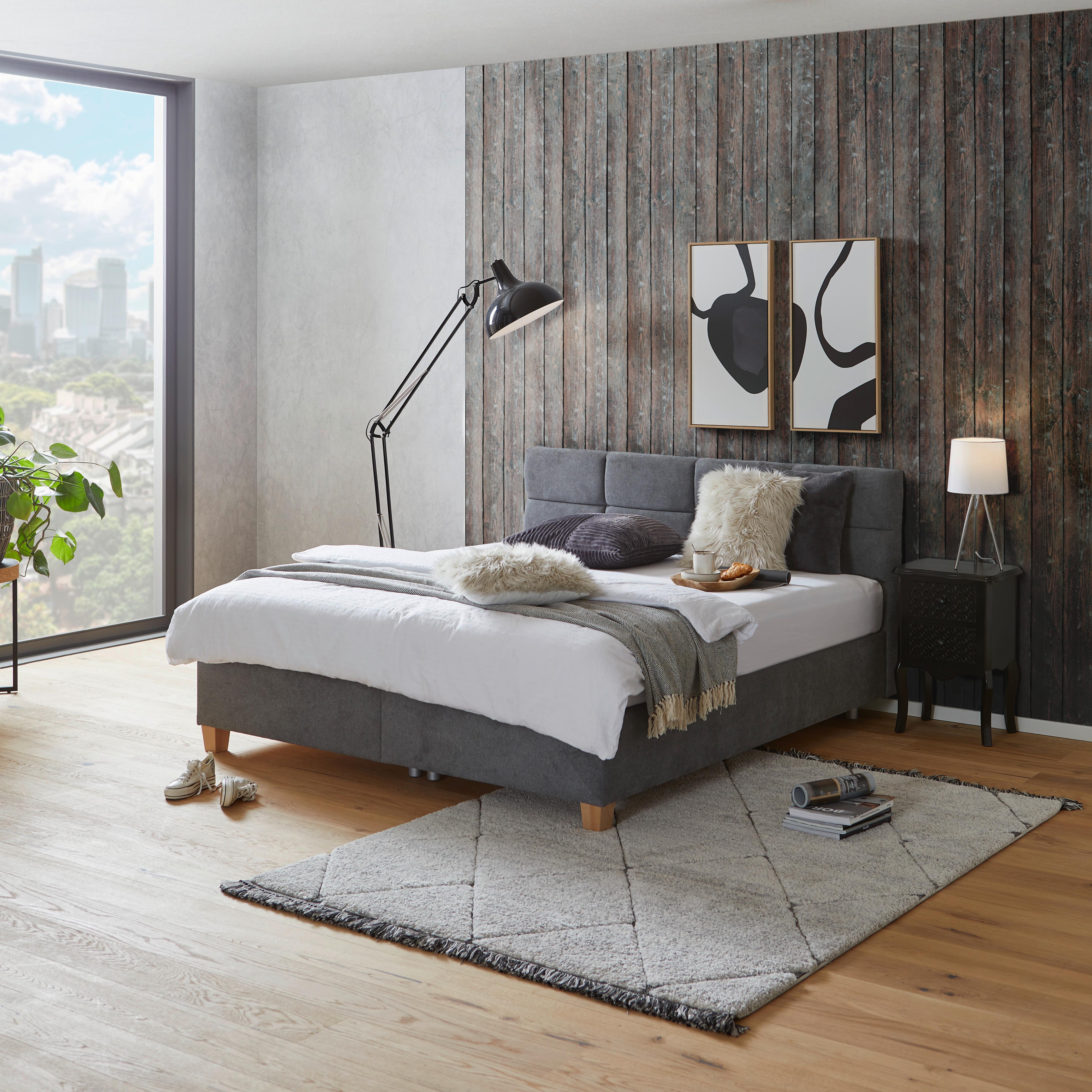 Polsterbett BELLAGIO in Anthrazit Zimmer